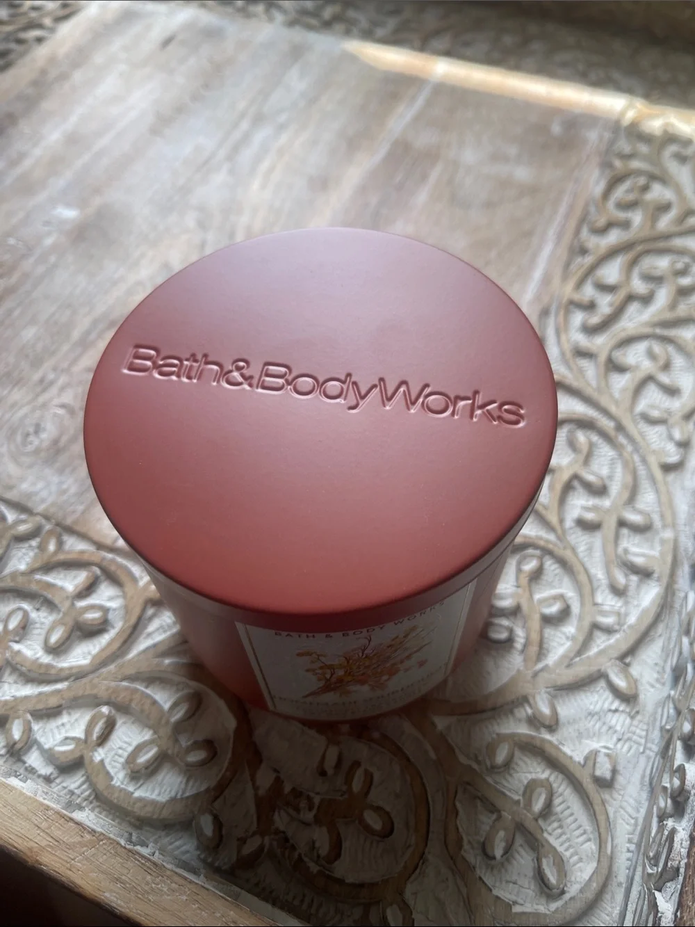 Bath & Body Works Homemade Sourdough 3-Wick Candle - Orange Glass